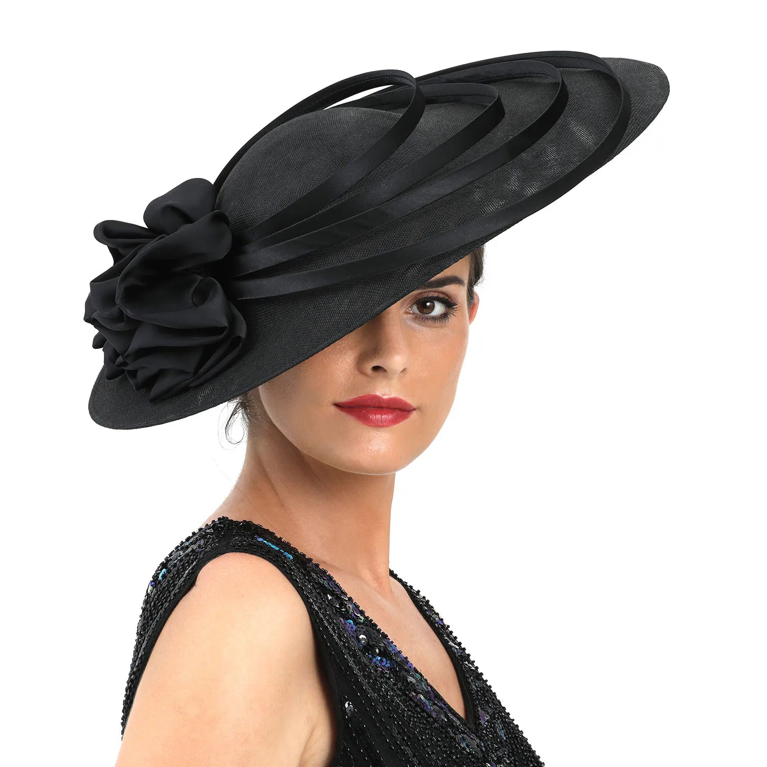 La boutique du chapeau Noir Chapeau fascinateur noir