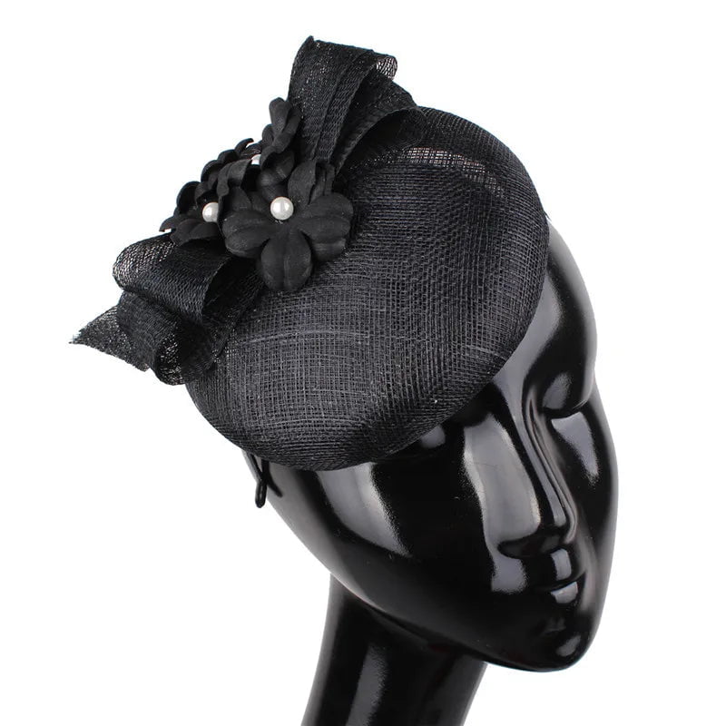 La boutique du chapeau Noir Chapeau Fascinator Fantaisie