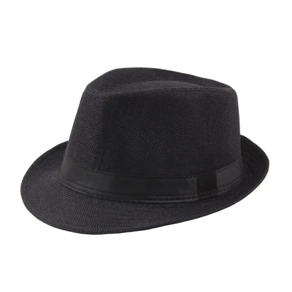La boutique du chapeau Noir Chapeau Trilby en lin
