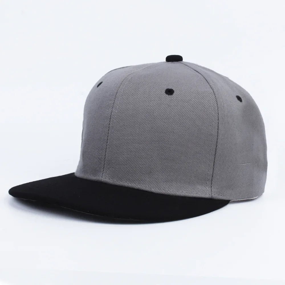 La boutique du chapeau Noir/gris / Taille ajustable Casquette Snapback