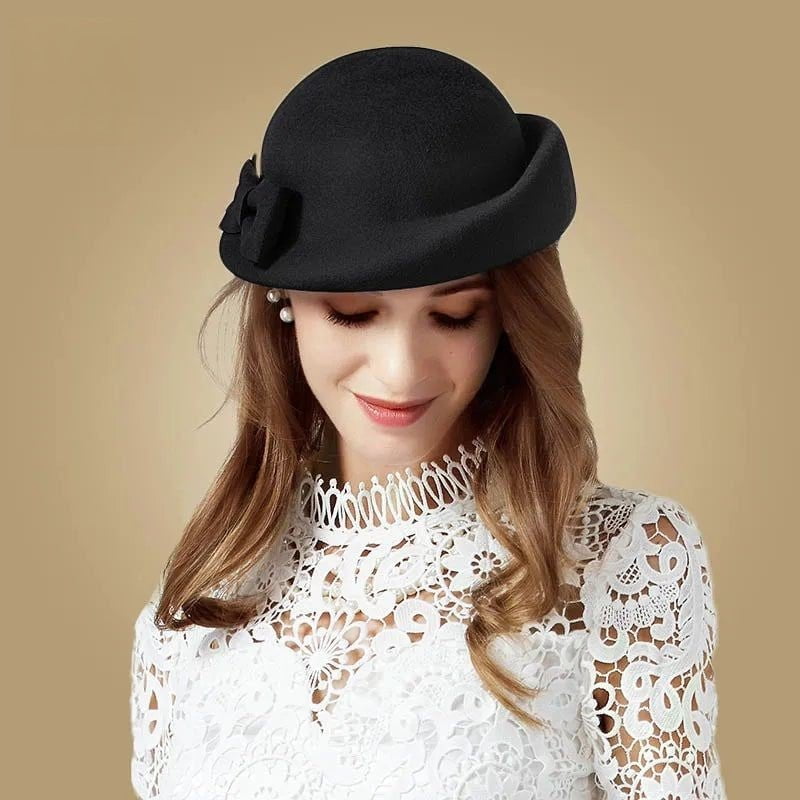 La boutique du chapeau Noir / M (56-58cm) Chapeau automne en laine