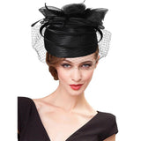 La boutique du chapeau Noir / M (56-58cm) Chapeau Bibi Gala