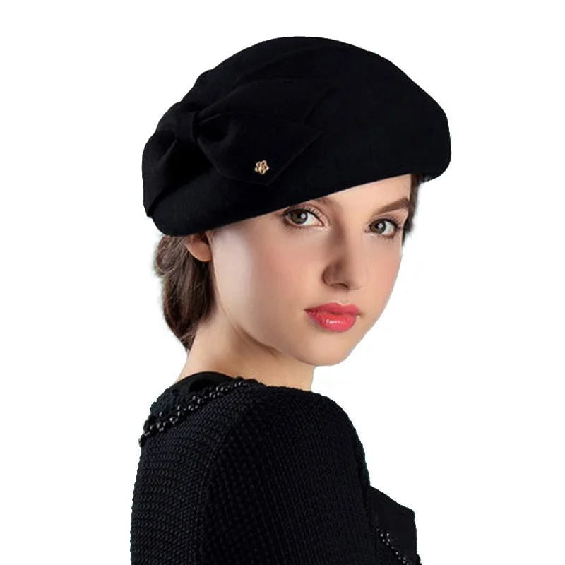 La boutique du chapeau Noir / M (56-58cm) Chapeau en feutre