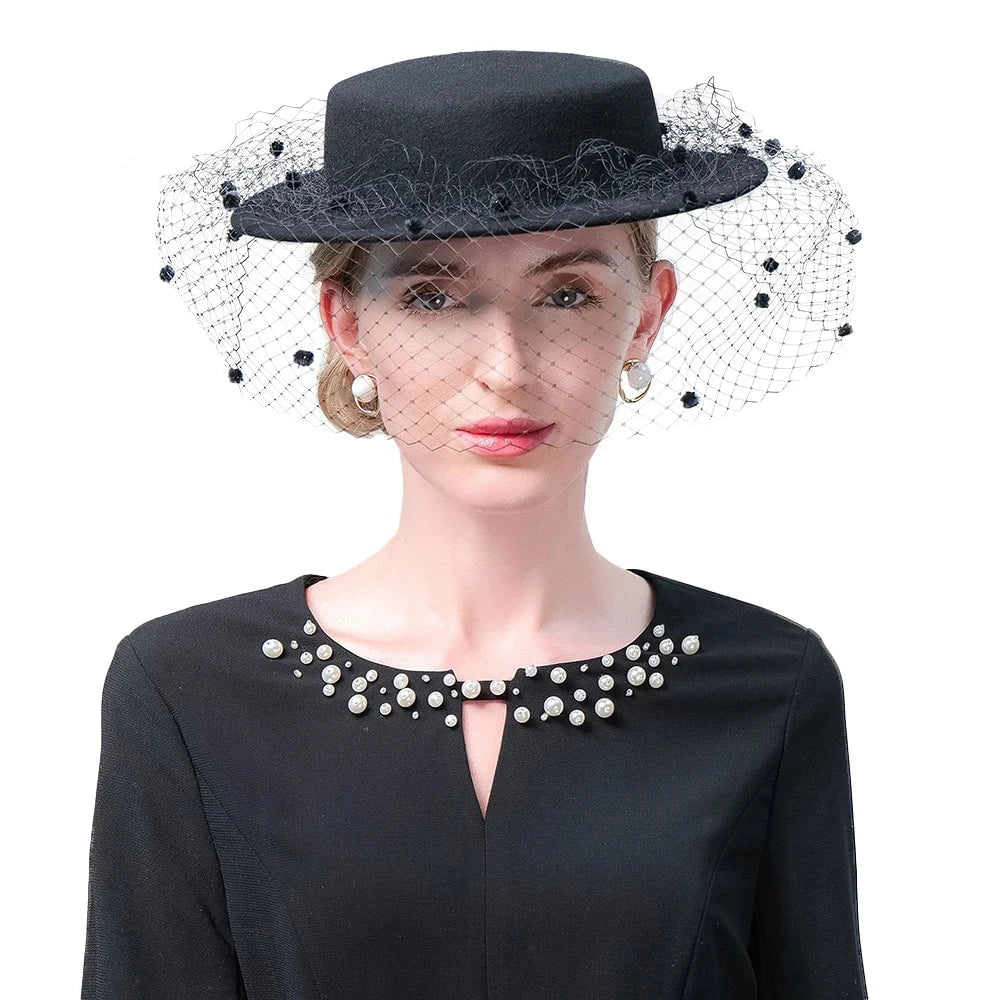 La boutique du chapeau Noir / M (56-58cm) Chapeau Fedora Unique pour Femme