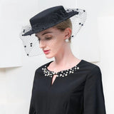 La boutique du chapeau Noir / M (56-58cm) Chapeau Fedora Unique pour Femme