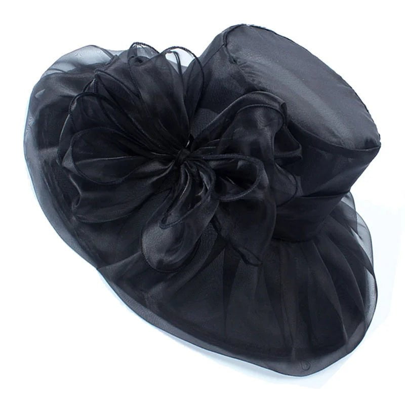 La boutique du chapeau Noir / taille ajustable Chapeau de gala