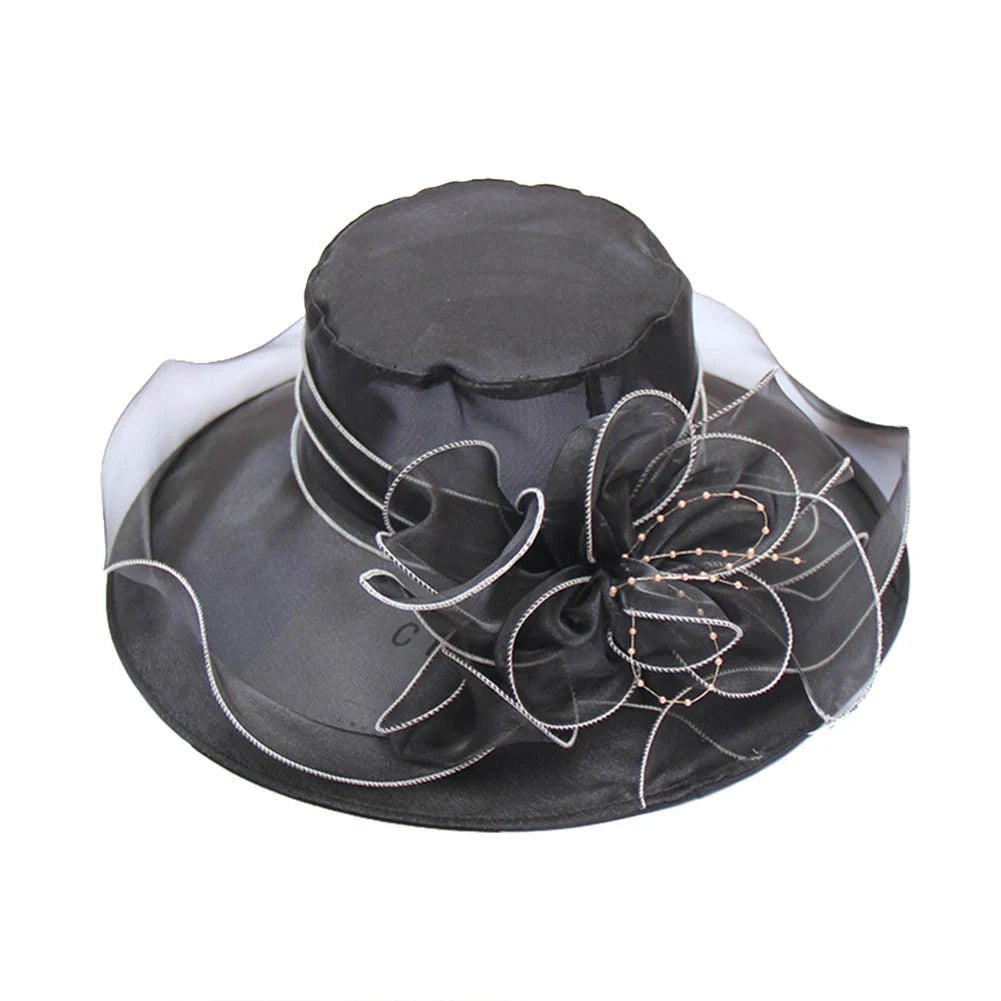 La boutique du chapeau Noir / taille unique ajustable Chapeau femme romantique