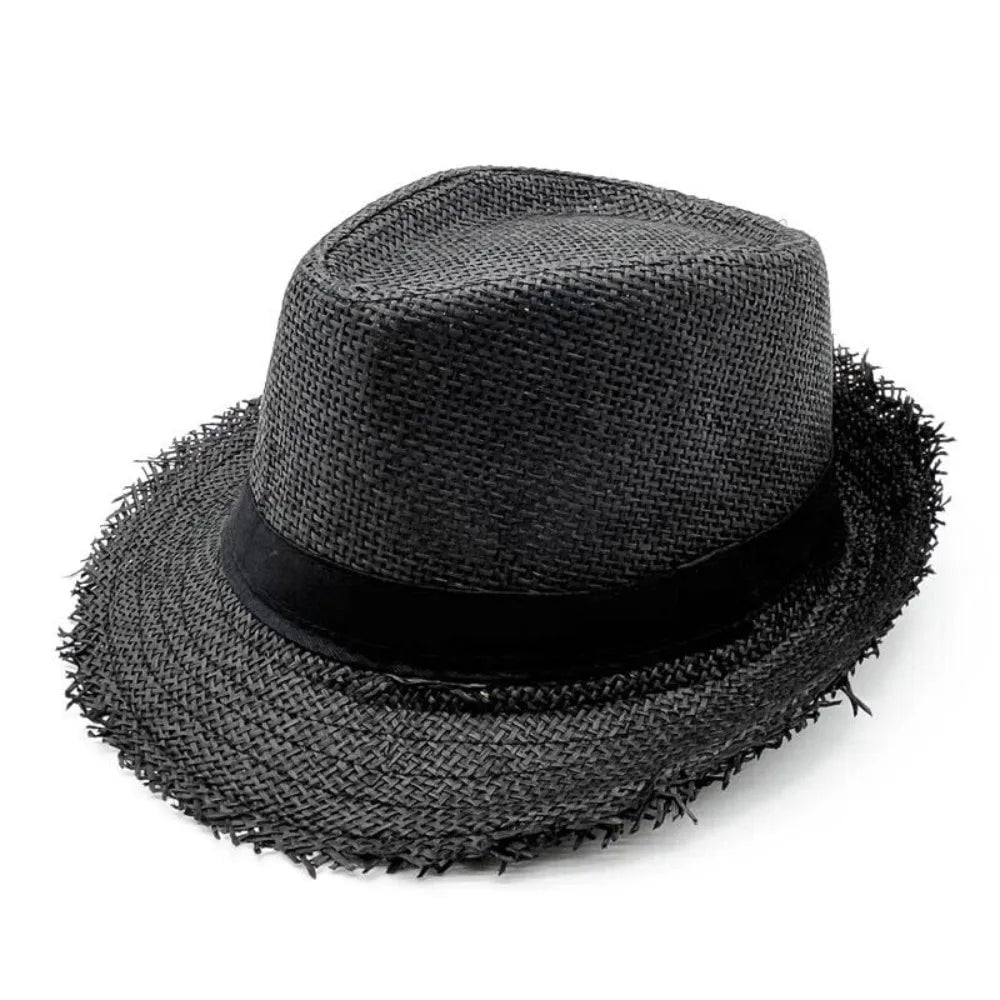 La boutique du chapeau Noir Trilby homme en paille