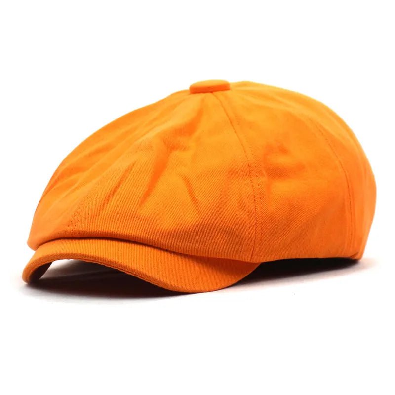 La boutique du chapeau Orange / 55-60cm ajustable Casquettes de gavroche en coton