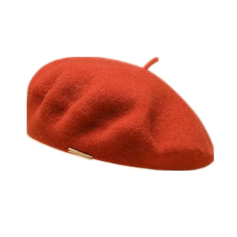 La boutique du chapeau Orange / Ajustable (du 54 au 59) Béret Femme Chic et Chaud