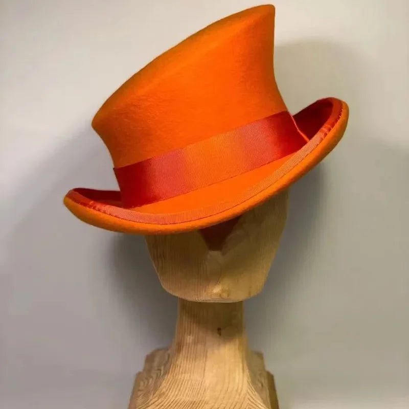 La boutique du chapeau Orange Chapeau haut de forme femme