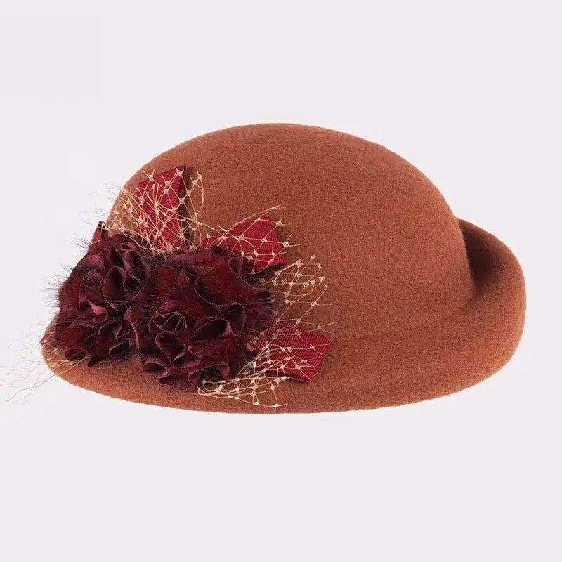 La boutique du chapeau Orange / M (56-58cm) Chapeau femme en feutre