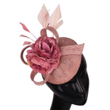 La boutique du chapeau peach / ABOUT 20CM Chapeau Bibi Fleur