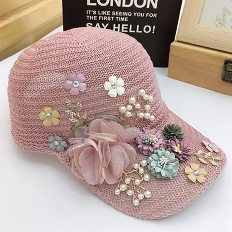 La boutique du chapeau pink 1 Casquette respirante en strass
