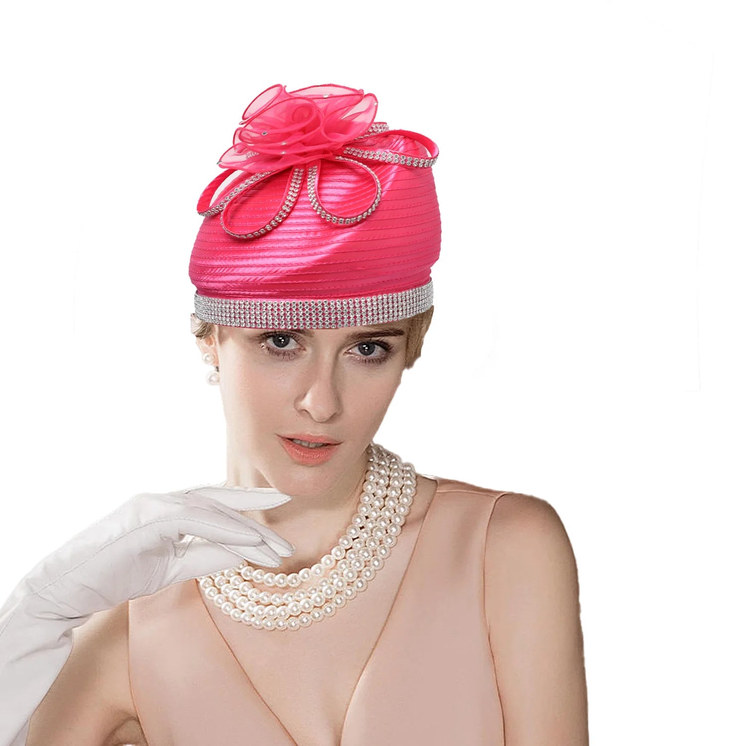 La boutique du chapeau Pink / 56 to 58cm Chapeau Bibi Exquis