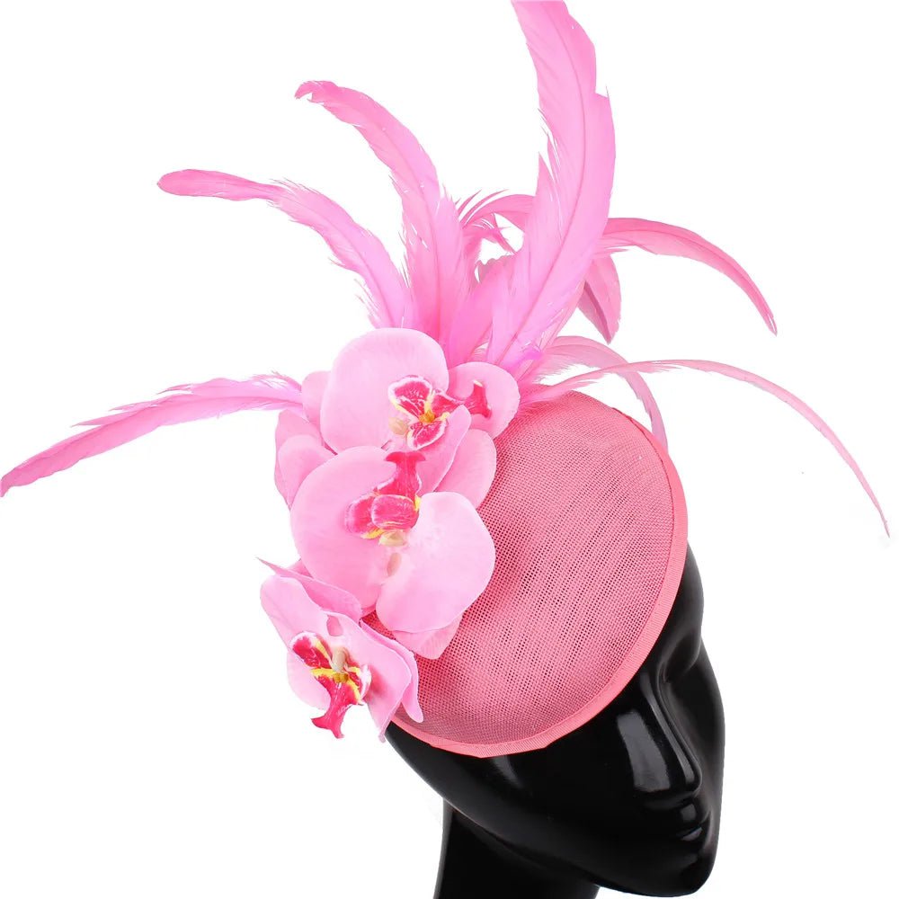 La boutique du chapeau Pink Chapeau Fascinator Exquis