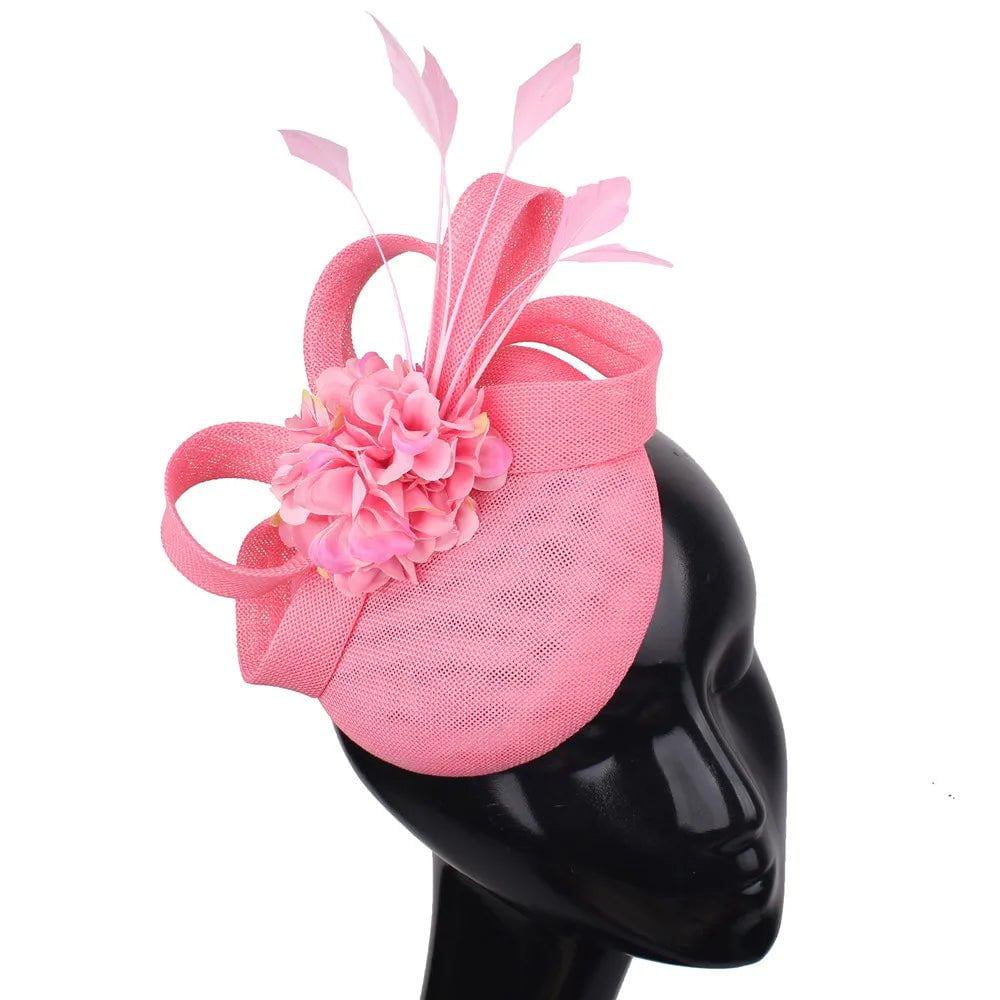 La boutique du chapeau Pink Chapeau Fascinator Soirée