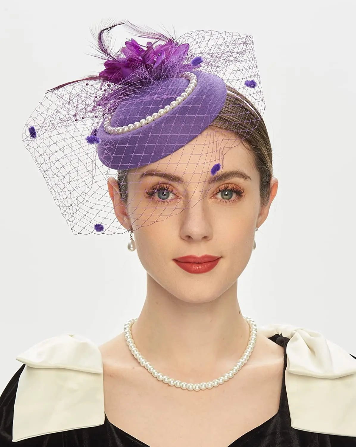 La boutique du chapeau Purple Chapeau Bibi Dentelle