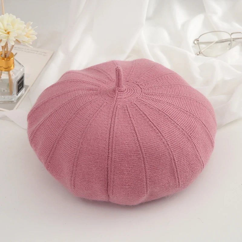 La boutique du chapeau Rose / Ajustable (du 54 au 59) Béret Femme en Laine Automne