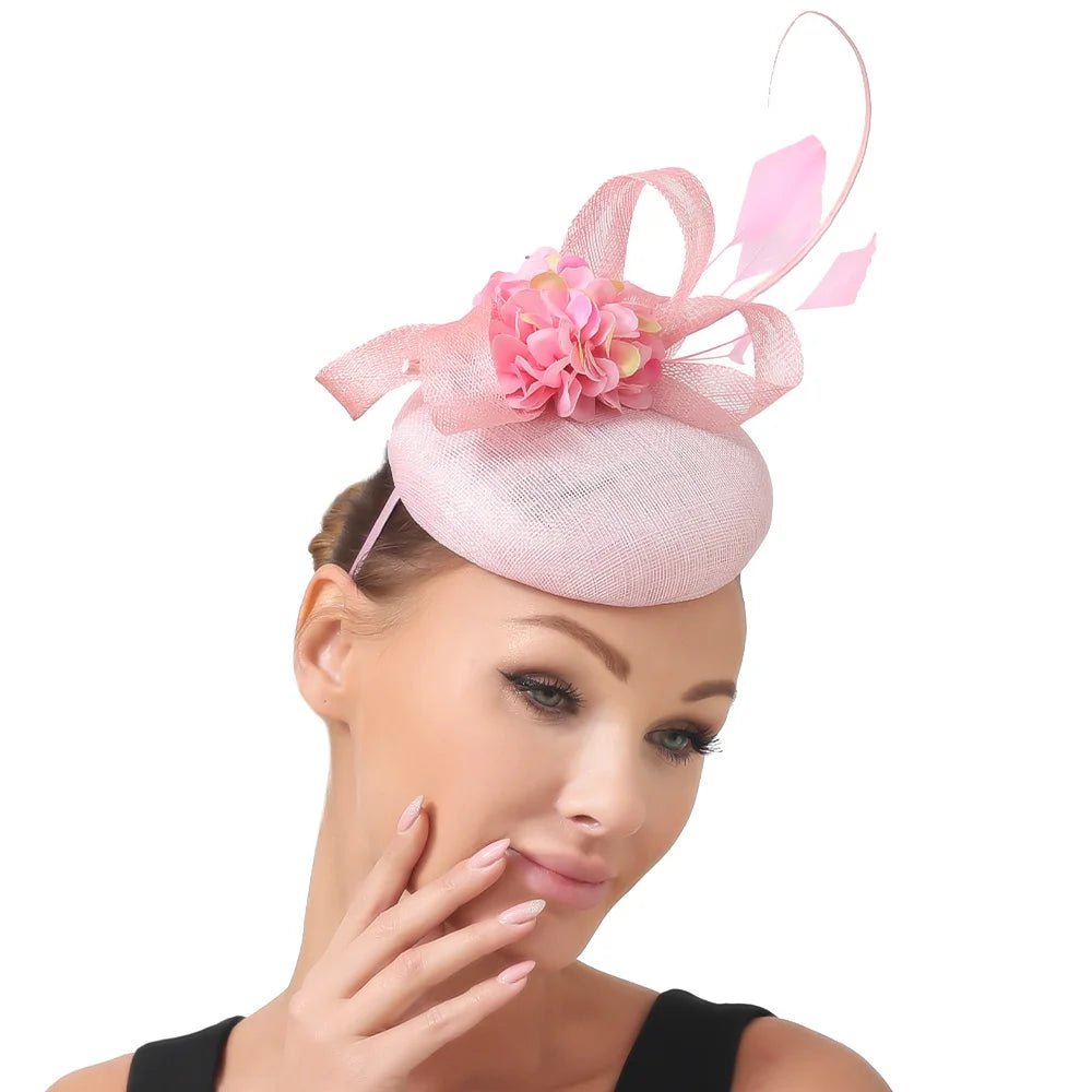 La boutique du chapeau Rose Chapeau Fascinator Fleur