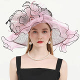 La boutique du chapeau Rose / M 56-58cm Chapeau de mariage sophistiqué