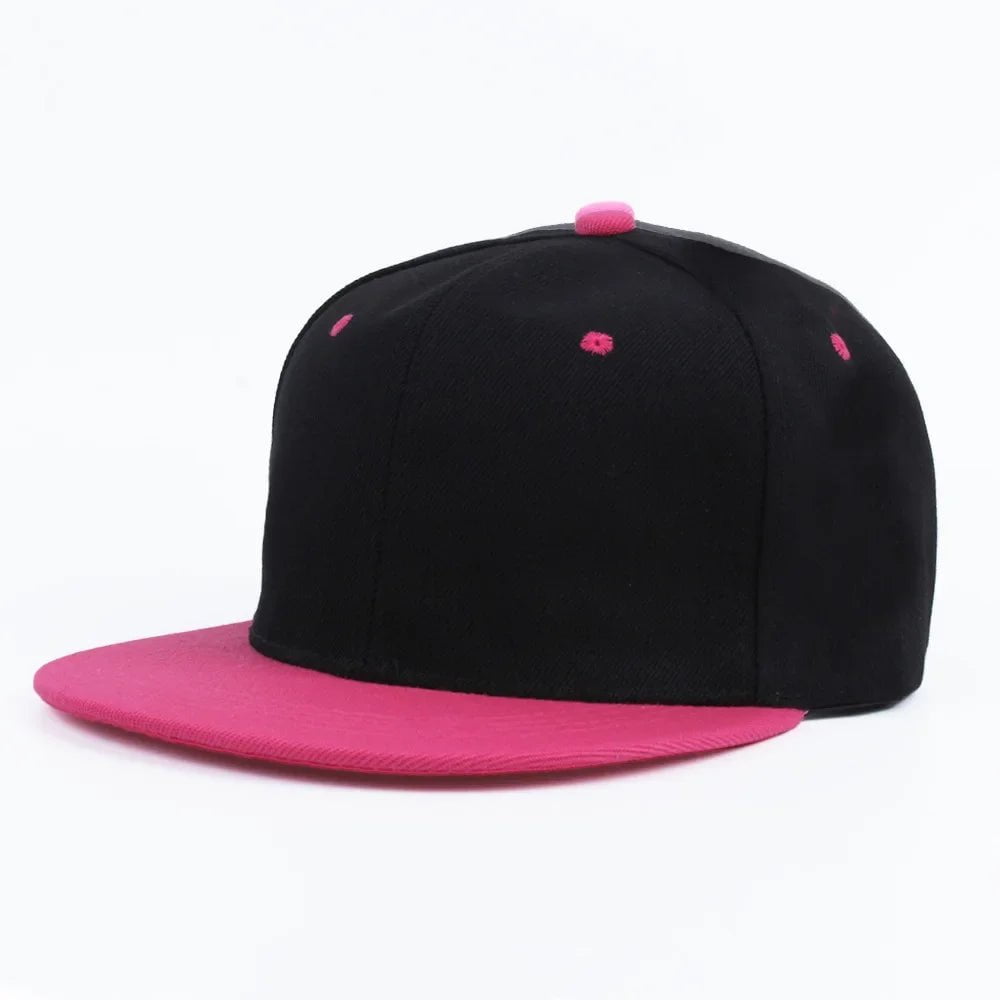 La boutique du chapeau Rose/noir / Taille ajustable Casquette Snapback