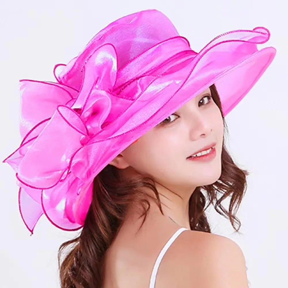 La boutique du chapeau Rose/rouge-B Chapeau femme charmant