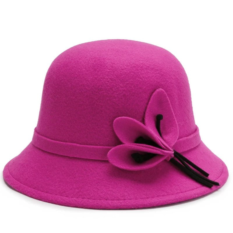 La boutique du chapeau Rose/rouge Chapeau cloche raffiné