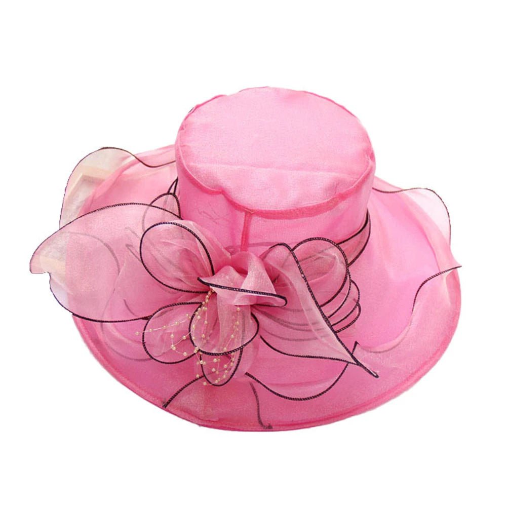 La boutique du chapeau Rose/rouge / taille unique ajustable Chapeau femme romantique