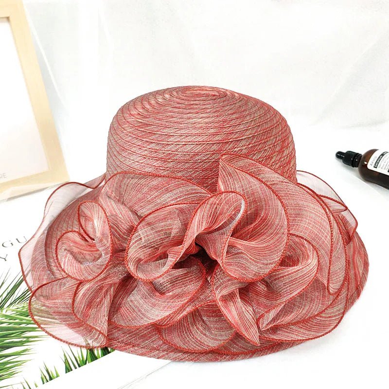 La boutique du chapeau Rose/rouge / taille unique ajustable Chapeau femme sophistiqué