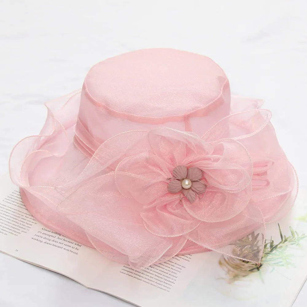 La boutique du chapeau Rose / Taille unique Chapeau de cérémonie glamour