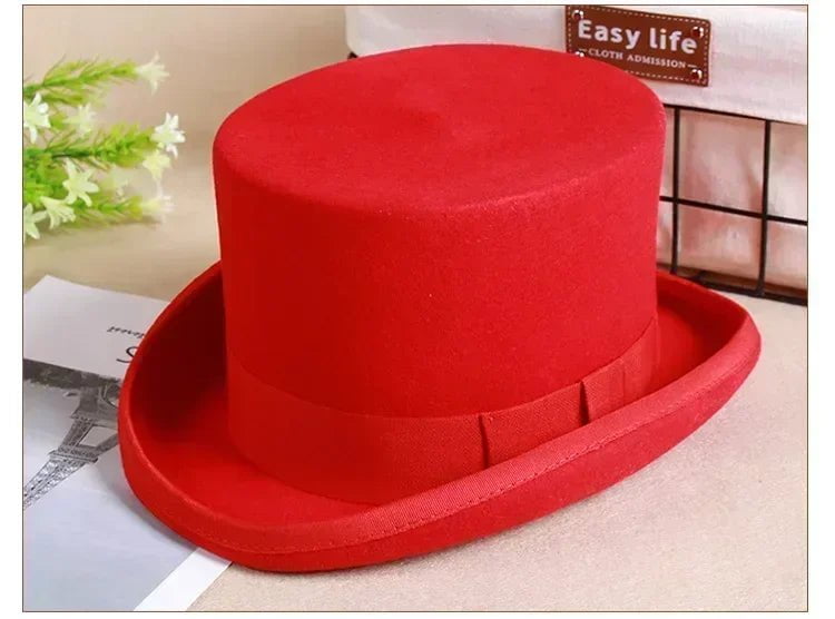 La boutique du chapeau Rouge / 61cm Chapeau haut de forme classique