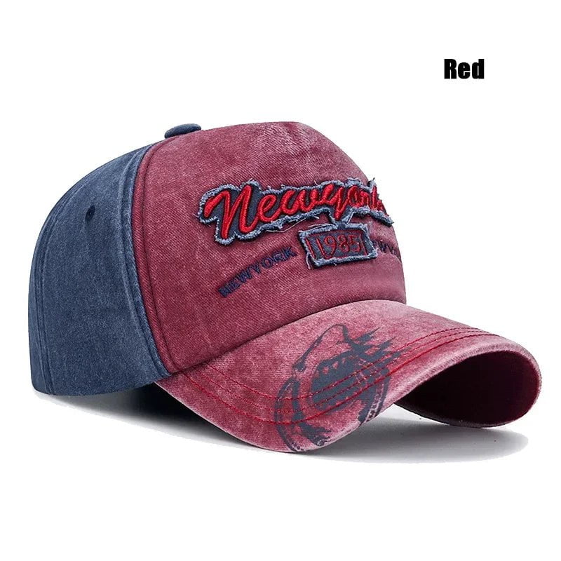 La boutique du chapeau Rouge Casquette de baseball délavée