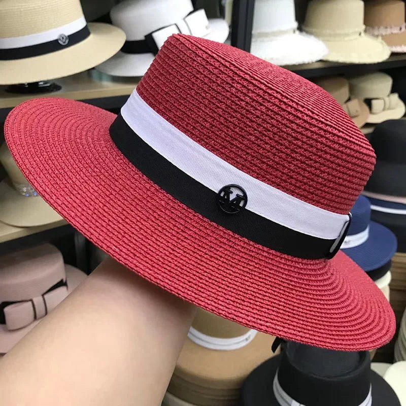La boutique du chapeau Rouge Chapeau de plage pour femme