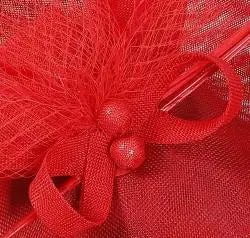 La boutique du chapeau Rouge Chapeau Fascinator Soirée