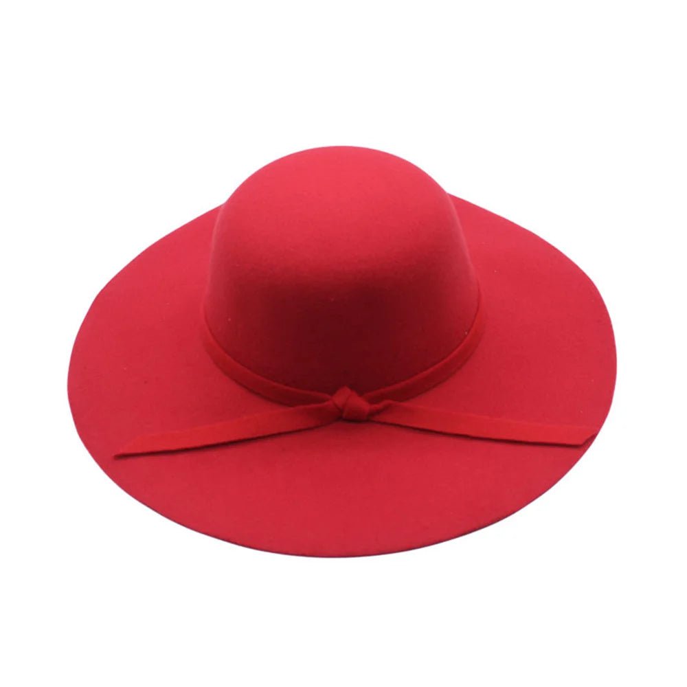 La boutique du chapeau Rouge / M (56-58cm) Chapeau Fedora Tendance en Laine