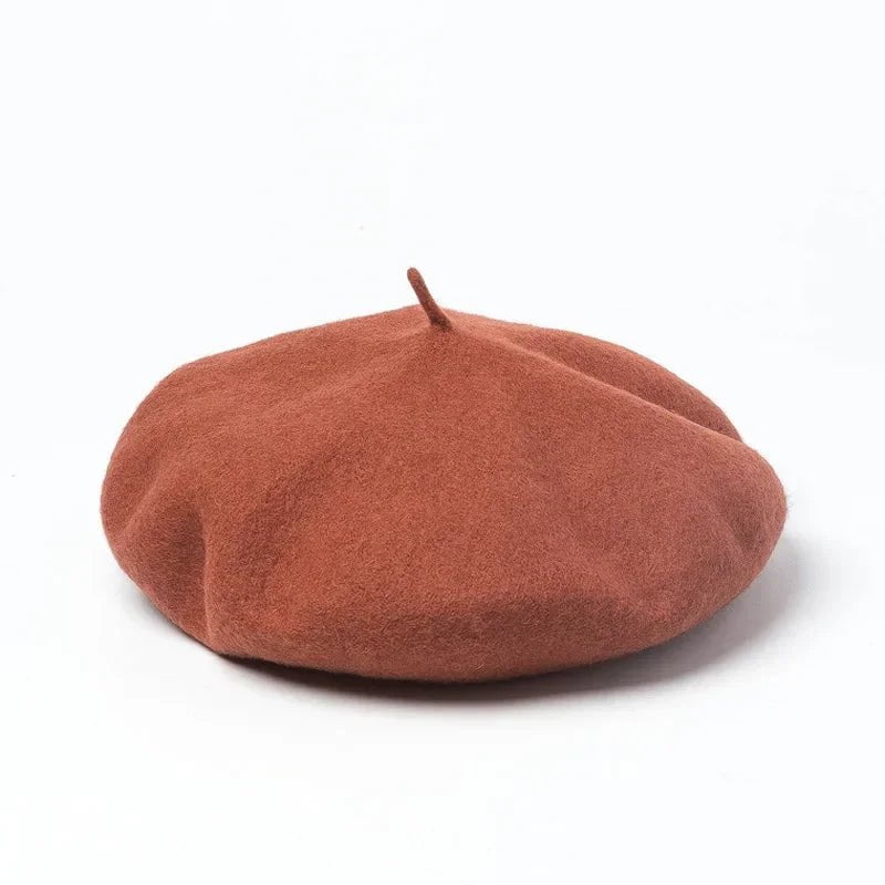 La boutique du chapeau Rouge/orange / L (58-59cm) Béret femme grande taille