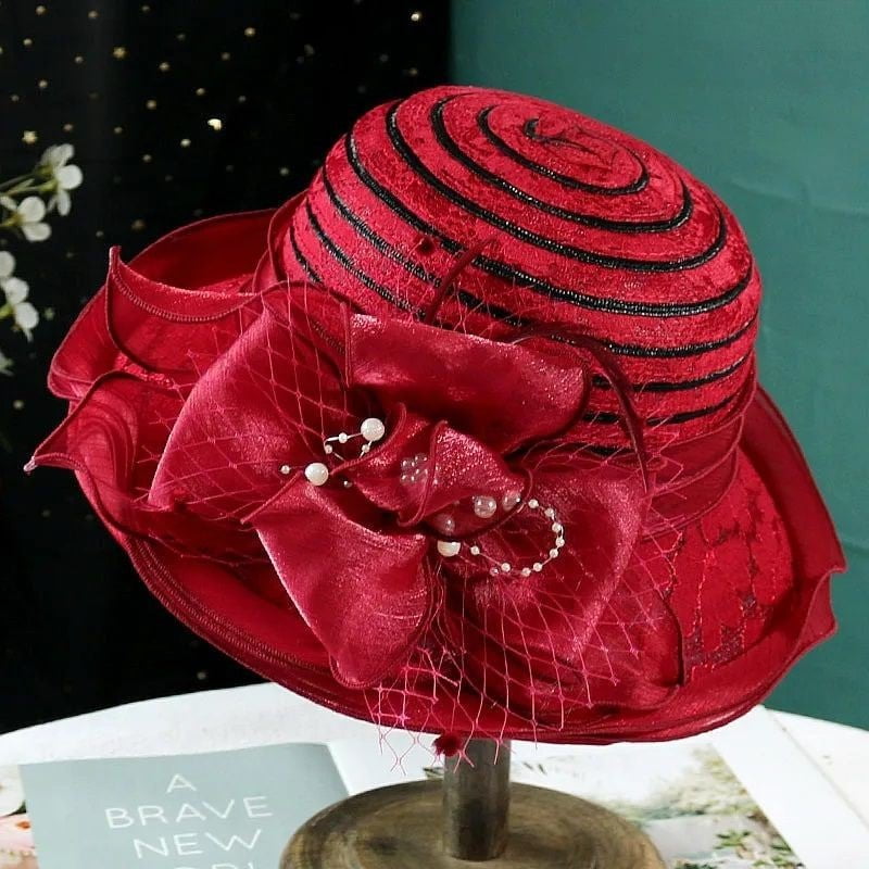 La boutique du chapeau Rouge / taille unique ajustable Chapeau femme stylé