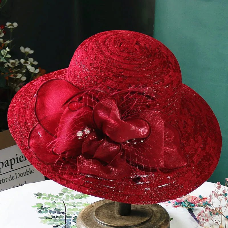 La boutique du chapeau Rouge / Unique ajustable Chapeau femme moderne