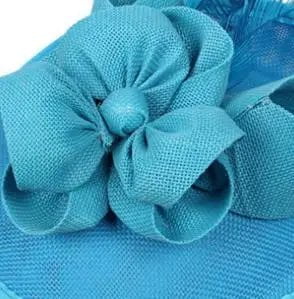 La boutique du chapeau sea blue Chapeau Fascinator Exquis