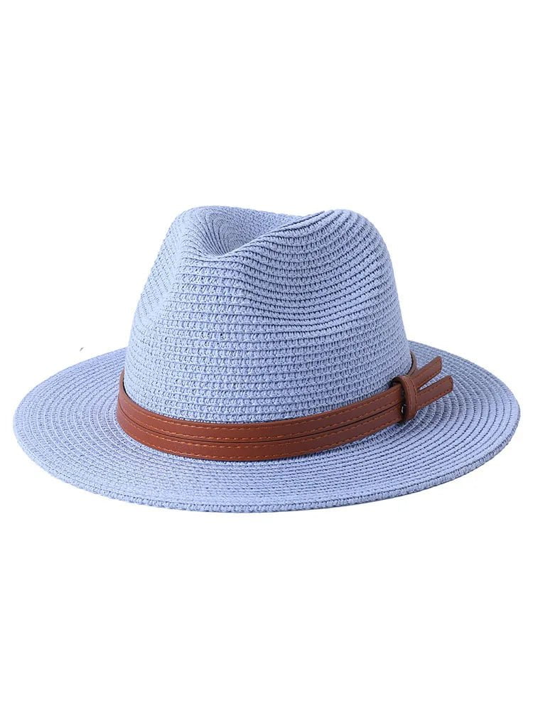 La boutique du chapeau sky blue01 / 59cm Panama en Paille Souple