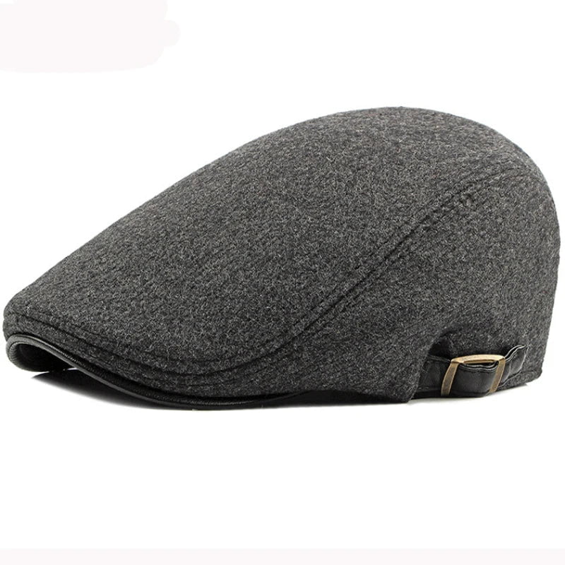 La boutique du chapeau Solid Grey / 55-60cm Béret coton ajustable