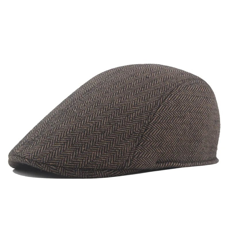 La boutique du chapeau Style01-café / Taille unique ajustable Béret rétro coupe-vent