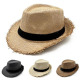 La boutique du chapeau Trilby en paille avec ruban