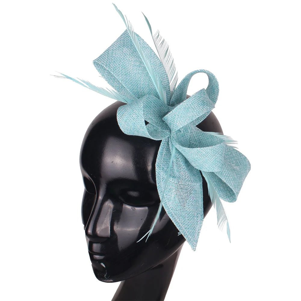 La boutique du chapeau Turquoise Chapeau Bibi Plumes