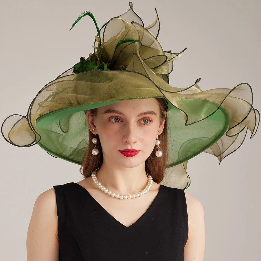 La boutique du chapeau Vert / 56-58CM Chapeau d'église