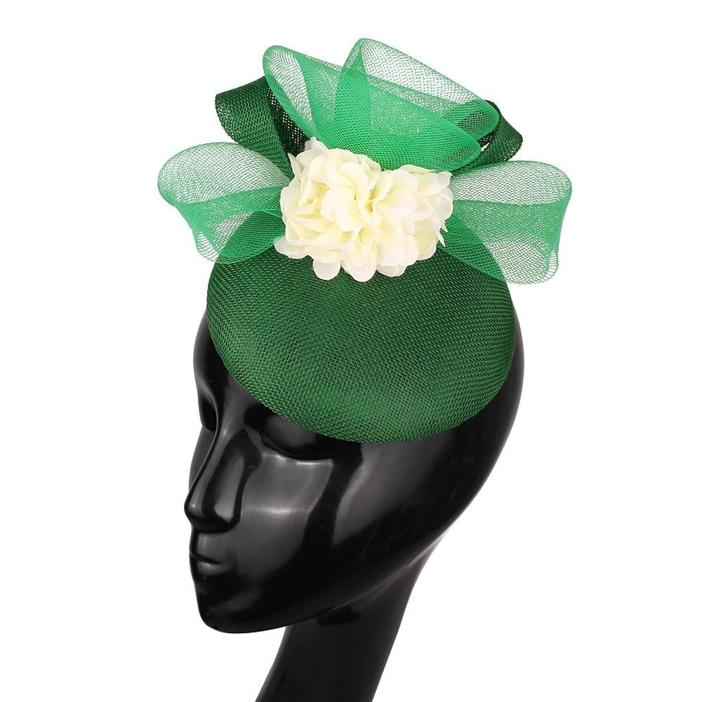 La boutique du chapeau Vert Chapeau Fascinator Festif