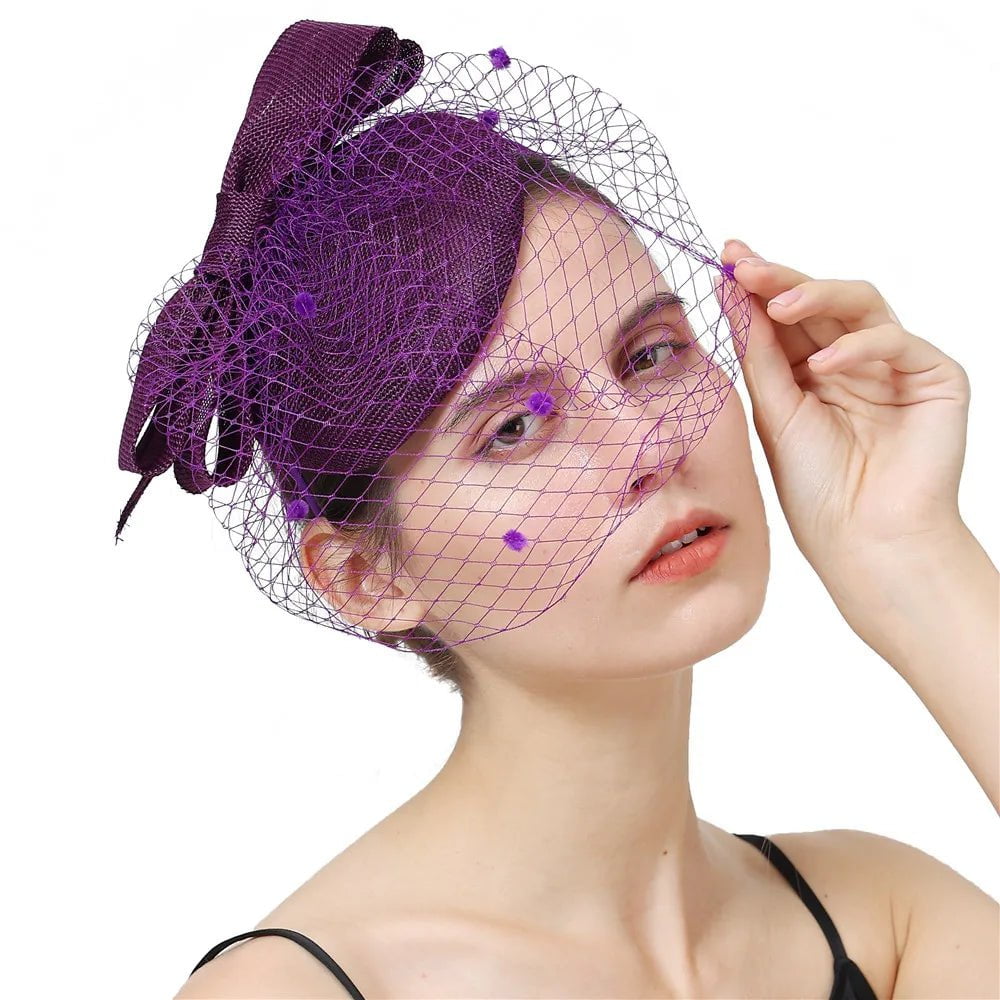 La boutique du chapeau Violet 2 Chapeau Bibi Festif