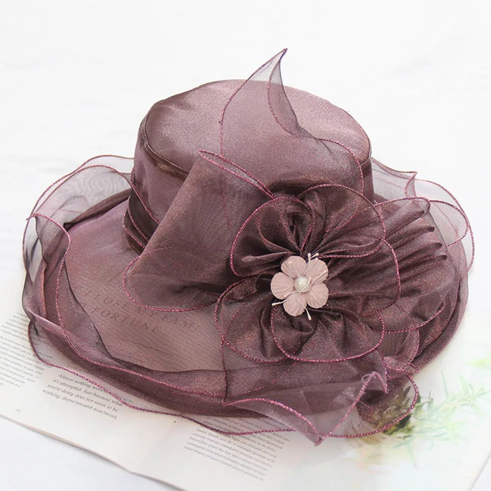 La boutique du chapeau Violet 2 / Taille unique Chapeau de cérémonie glamour