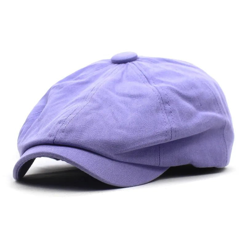 La boutique du chapeau Violet / 55-60cm ajustable Casquettes de gavroche en coton